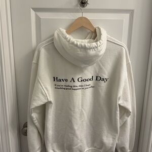 White Positive Affirmation Hoodie